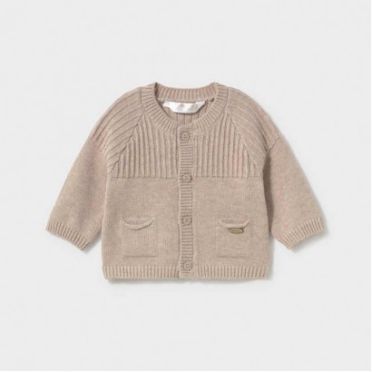 Cardigan bebe Mayoral pentru baiat din tricot cu decolteu rotund