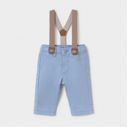 Pantaloni bebe Mayoral pentru baiat cu bretele