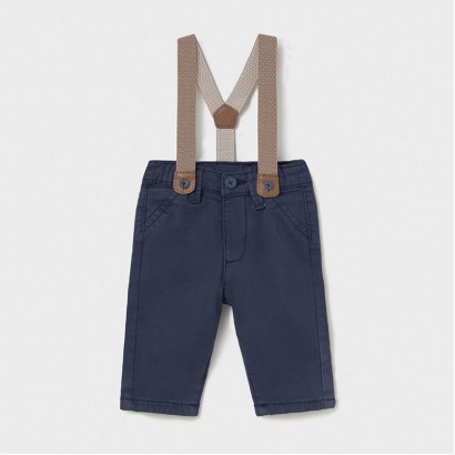 Pantaloni bebe Mayoral pentru baiat cu bretele