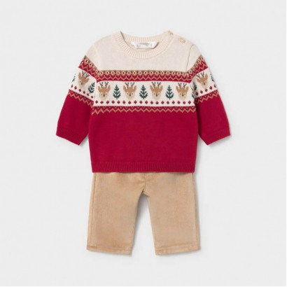 Set bebe Mayoral pentru baiat 2p pantaloni si pulover