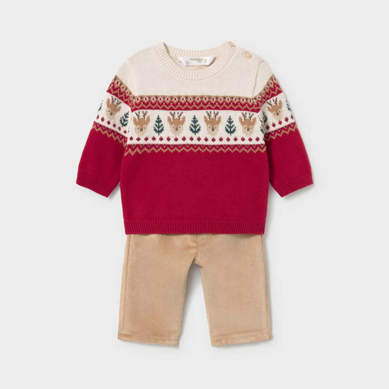 Set bebe Mayoral pentru baiat 2p pantaloni si pulover