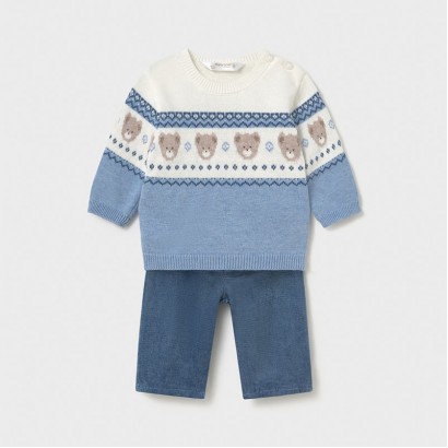 Set bebe Mayoral pentru baiat 2p pantaloni si pulover