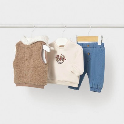 Set bebe Mayoral pentru baiat vesta si pantaloni