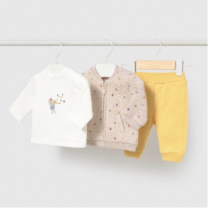 Set bebe Mayoral pentru baiat 3 piese cu bluza