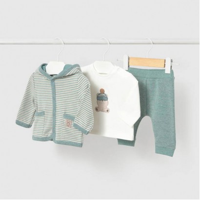 Set sport bebe Mayoral pentru baiat 3 piese cu tricou