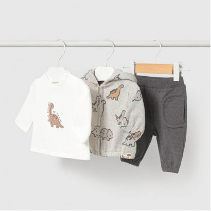 Set bebe Mayoral pentru baiat 3 piese cu tricou