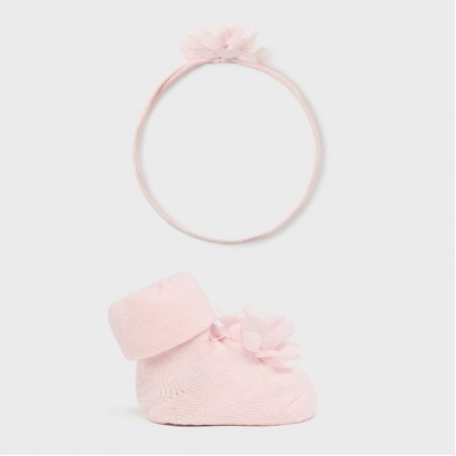Sosete bebe Mayoral pentru fetita cu floare