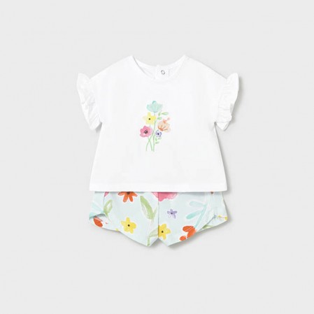 Set bebelusi Mayoral pentru fetita cu pantaloni scurti