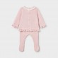 Set tricotat bebe cu botosei Mayoral pentru fetita