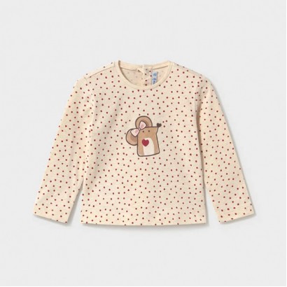 Bluza bebe Mayoral pentru fetita cu print cochet