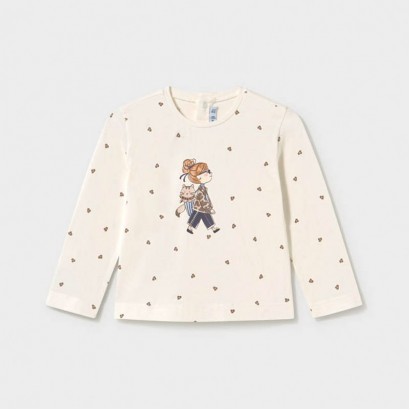 Bluza bebe Mayoral pentru fetita cu print cochet