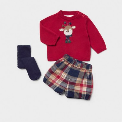 Set bebe Mayoral pentru fetita pantaloni scurti si dres