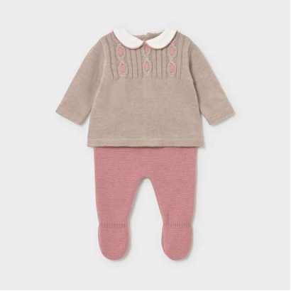 Set bebe Mayoral pentru fetita 2p tricotat