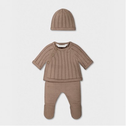 Set bebe Mayoral pentru fetita 3 piese cu caciula