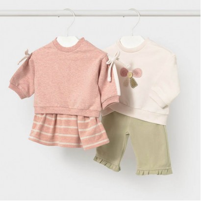 Set bebe Mayoral pentru fetita 4 piese cu fusta