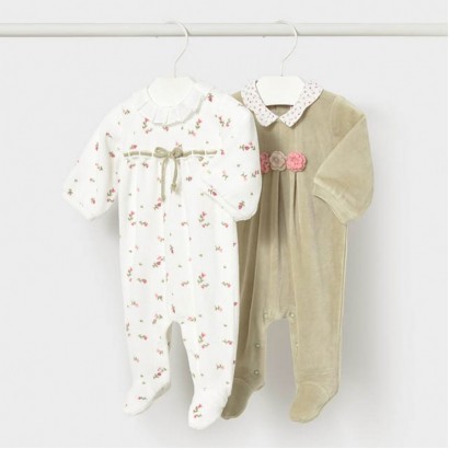 Set plus bebe Mayoral pentru fetita cu salopeta