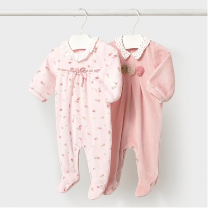Set plus bebe Mayoral pentru fetita cu salopeta