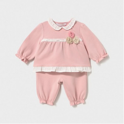 Set de plus bebe Mayoral pentru fetita cu pantaloni