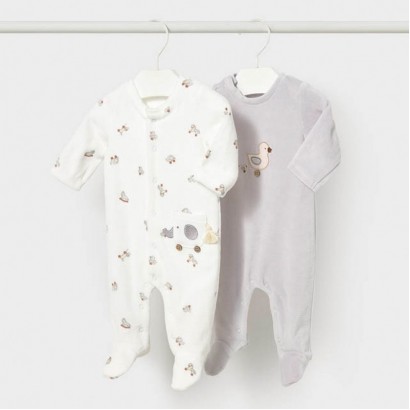 Set bebe Mayoral unisex 2 buc salopeta din plus