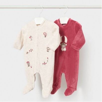 Set bebe Mayoral unisex 2 buc salopeta din plus