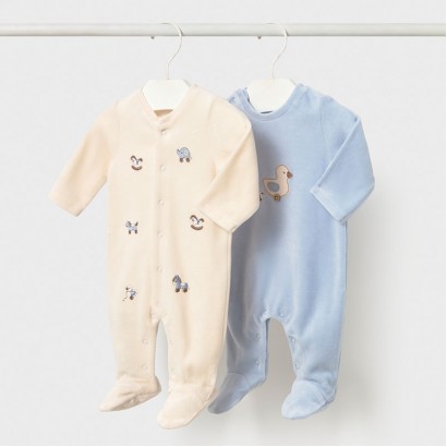 Set bebe Mayoral unisex 2 buc salopeta din plus