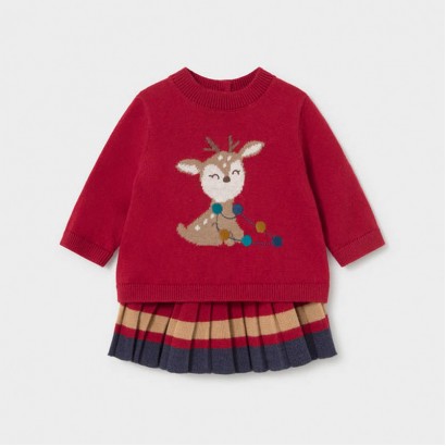 Set bebe Mayoral pentru fetita 2 piese tricotat