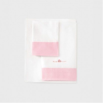 Set de cearsafuri bebe Mayoral unisex cu broderie