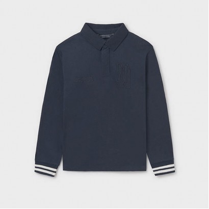 Bluza polo copii Mayoral pentru baiat cu elastic la maneci