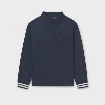 Bluza polo copii Mayoral pentru baiat cu elastic la maneci
