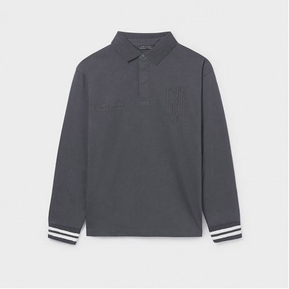 Bluza polo copii Mayoral pentru baiat cu elastic la maneci