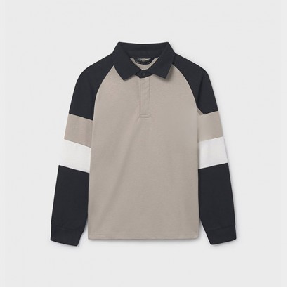 Bluza polo copii Mayoral pentru baiat cu maneca lunga