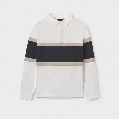 Bluza polo copii Mayoral pentru baiat cu guler si nasture
