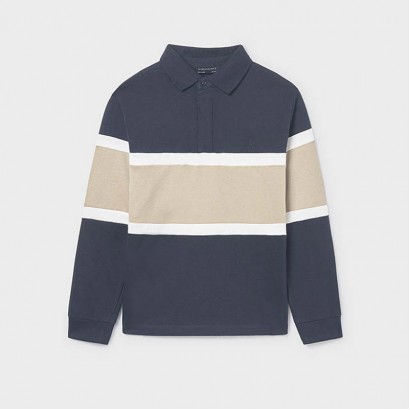 Bluza polo copii Mayoral pentru baiat cu guler si nasture