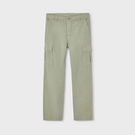 Pantaloni cargo bumbac copii Mayoral pentru baiat cu 6 buzunare