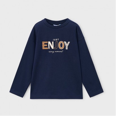 Bluza copii Mayoral pentru baiat cu inscriptie de efect