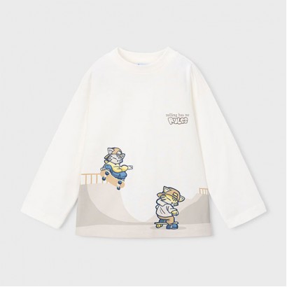 Bluza copii Mayoral pentru baiat cu print de efect