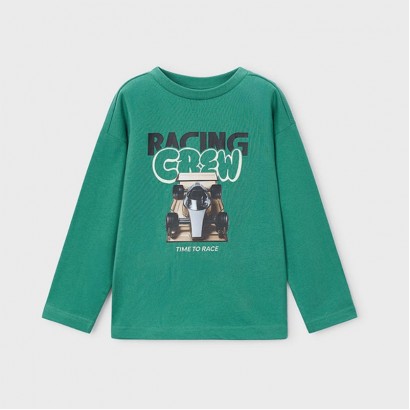 Bluza copii Mayoral pentru baiat cu inscriptie Racing