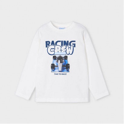 Bluza copii Mayoral pentru baiat cu inscriptie Racing