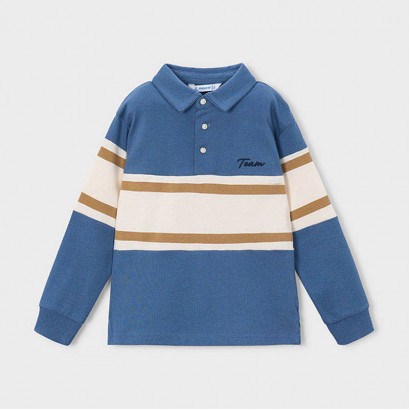 Bluza copii Mayoral pentru baiat combinata cu guler