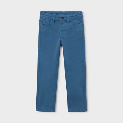 Pantaloni copii Mayoral pentru baiat slim fit cu nasture