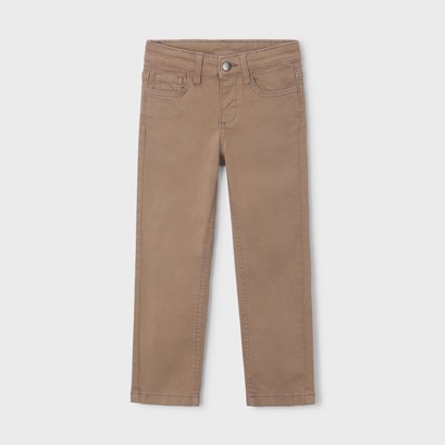 Pantaloni copii Mayoral pentru baiat slim fit cu nasture