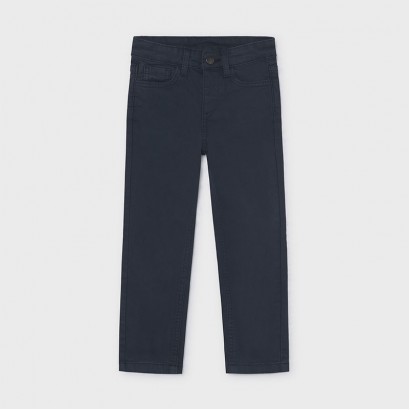 Pantaloni copii Mayoral pentru baiat slim fit cu nasture