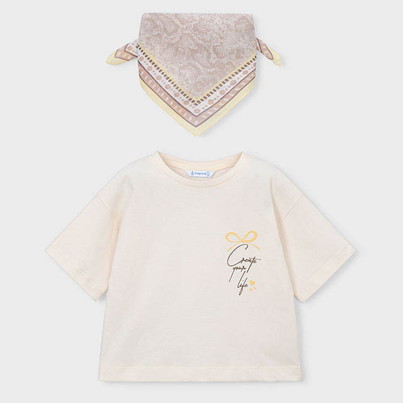 Tricou copii Mayoral pentru fata cu batic