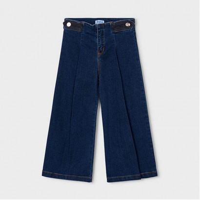 Pantaloni din denim copii Mayoral pentru fata cu picior larg