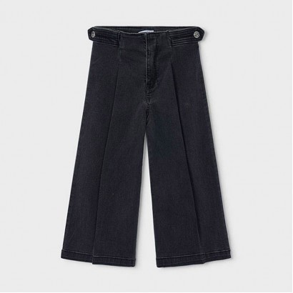 Pantaloni din denim copii Mayoral pentru fata cu picior larg