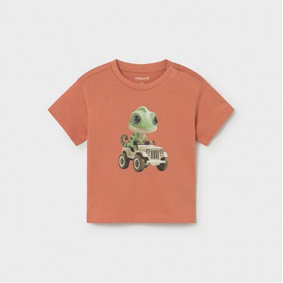 Tricou bebe Mayoral pentru baiat cu aplicatie animale