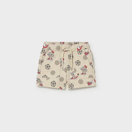 Bermude bebe Mayoral pentru baiat cu sireturi si logo