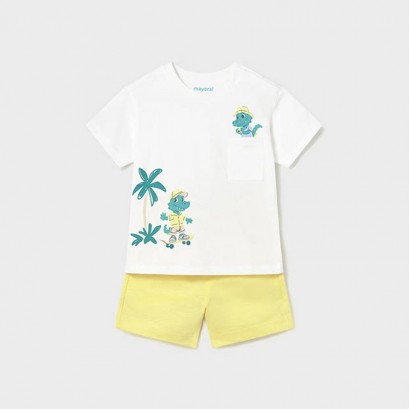 Set bumbac bebe Mayoral pentru baiat cu tricou