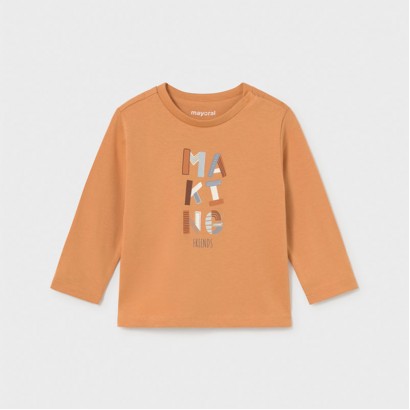 Bluza bebe Mayoral pentru baiat cu maneca lunga si inscriptie