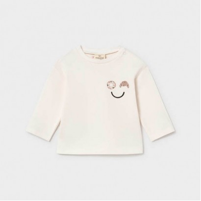 Bluza bebe Mayoral pentru baiat cu maneca lunga si aplicatie